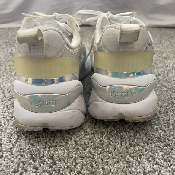 Puma Sneaker Shoe Rise Glow White Reflective Iridescent Women’s  Size 8 Retro - Picture 4 of 8